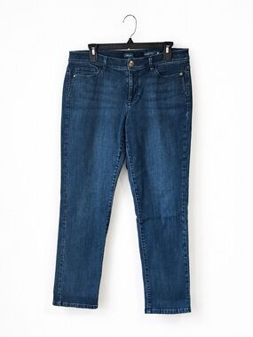 J.Jill Authentic Fit Slim Ankle Jeans Size 10 Dark Wash Stretch